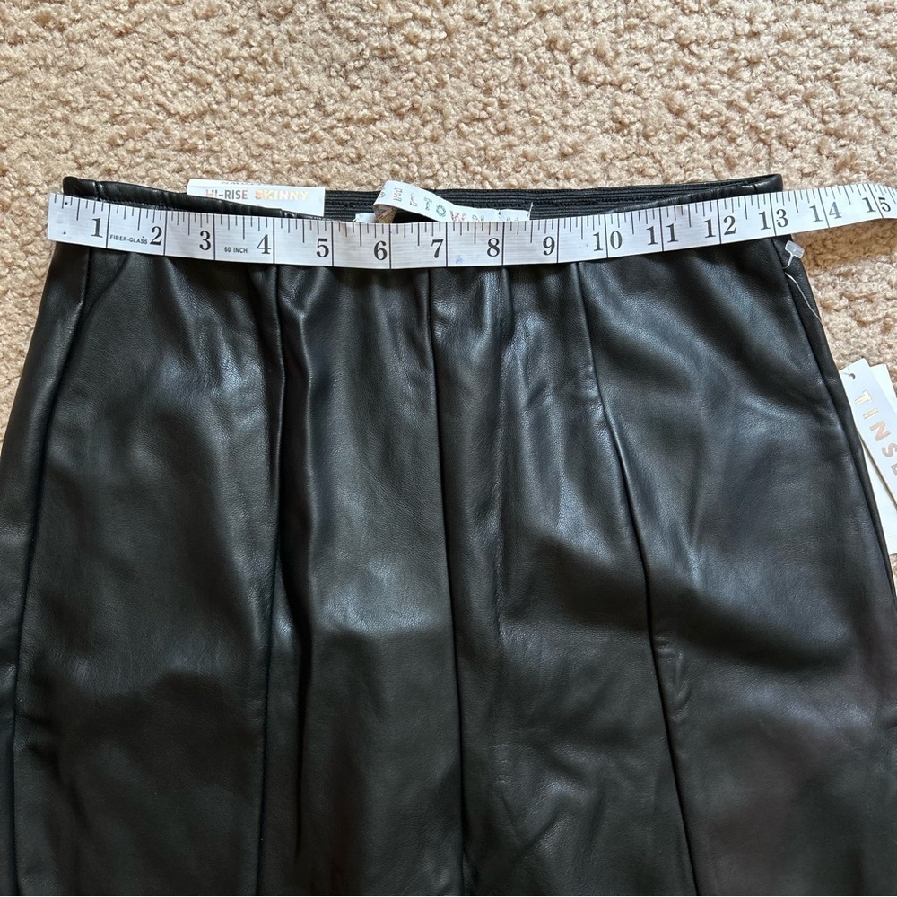 Tinseltown | High Rise Skinny Faux Leather Leggings - Picture 9 of 11